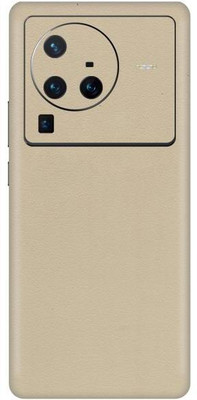 Vcare GadGets X80 Pro 5G Cream Leather Back Side Premium Mobile Skin(Cream Leather)