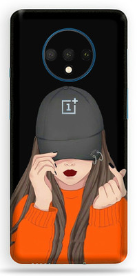 AsSkin Oneplus 7T Mobile Skin(Heart Girl Back Skin With High Matte Finish)