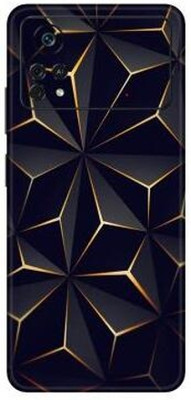 Vcare GadGets Poco X4 Pro (5G) Mobile Skin(Black & Gold)