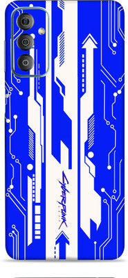WeCre8 Skin's Samsung Galaxy F23 5G Mobile Skin(Blue Cyberpunk Multicolor Mobile Skin With Cleaning Wipe)