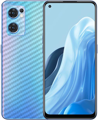 candeal mart Oppo Reno 7 5G /Reno7 5G carbon fiber 3D back skin/sticker wrap /Protective film Mobile Skin(Transparent)