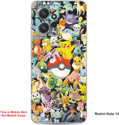 VYBE The Smart Choice Redmi Note 12 Pokemon Embossed Mobile Skin(Sun Yellow Multi A1)