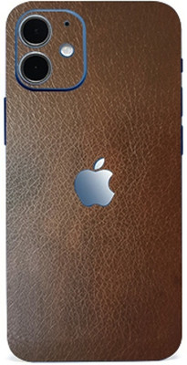 AsSkin Apple iPhone 12 Mini Mobile Skin(Choco Brown Leather Matte Skin With High Matte Finish)