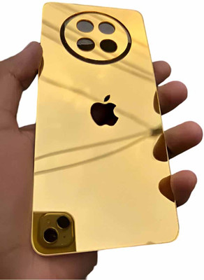 HANS LSR Realme Narzo 70 Pro BACK PANNEL MIRROR ACRYLIC SHEET Mobile Skin(GOLDEN)