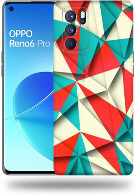 Mclaxa Oppo Reno 6 Pro Mobile Skin(Colorful Polygon)