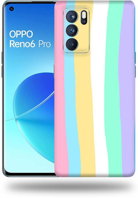 Mclaxa Oppo Reno 6 Pro Mobile Skin(Fade Rainbow Lines)