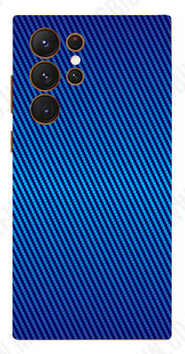 AsSkin Samsung Galaxy S23 Ultra 5g, samsung s23 ultra 5g, Samsung Galaxy Mobile Skin(Ultra Super Blue Carbon Fiber Skin With High Matte Finish.)