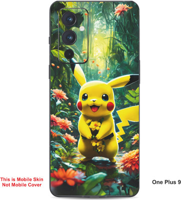 VYBE The Smart Choice One Plus 9 Pikachu Embossed Mobile Skin(Light Tan 19)