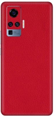 Vcare GadGets Vivo X50 Pro Mobile Skin(Red Leather)