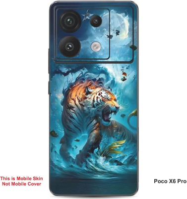 VYBE The Smart Choice Poco X6 Pro Tiger Embossed Mobile Skin(Jellyfish 2)