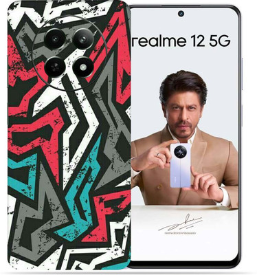 OggyBaba Realme 12 5g Mobile Skin(Abstract Mad Angle)