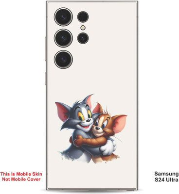 VYBE The Smart Choice Samsung S24 Ultra Tom & Jerry Embossed Mobile Skin(Soft Peach 15)