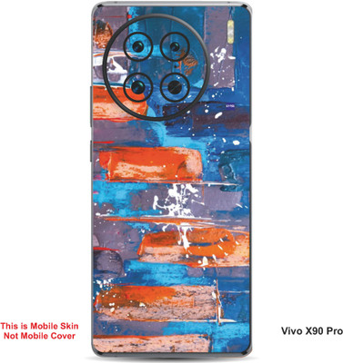 VYBE The Smart Choice Vivo X90 Pro Art Embossed Mobile Skin(Picton Blue 17)