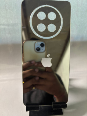 TWUAOP REALME 12X (5G) MIRROR BACK .PANNEL ACRYLIC SHEET Mobile Skin(Silver)