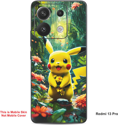 VYBE The Smart Choice Redmi 13 Pro Pikachu Embossed Mobile Skin(Light Tan A1)