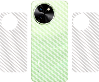 SCREENIX VIVO T3X 5G, || 3D CARBON FIBER BACK LAMINATION || (PACK OF 2) Mobile Skin(TRANSPARENT)