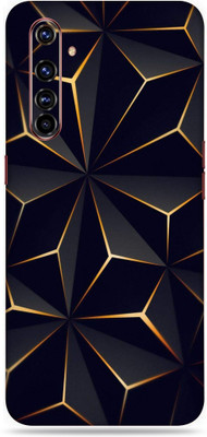 TJ CREATION Realme X50 Pro, realme x50 pro Mobile Skin(Ultra Super Black Abstract Shape Skin With High Matte Finish., Mobile Skin (Back+Side+Camera))