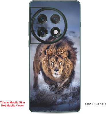 VYBE The Smart Choice One Plus 11R Lion Embossed Mobile Skin(Judge Grey 33)