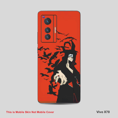 VYBE The Smart Choice Vivo X70 Naruto Mobile Skin Mobile Skin(Jasper Orange A7)