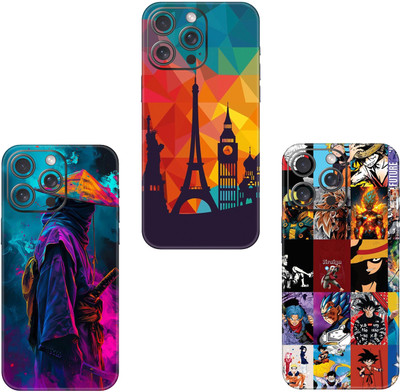 wrap craft IPHONE 13 PRO MAX COMBO (PACK OF 3) Premium Vinyl BACK Mobile Skin(Multicolor)