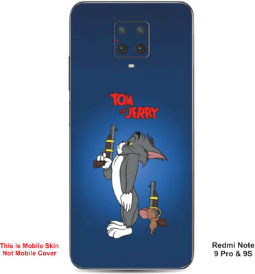 VYBE The Smart Choice Redmi Note 9S Tom & Jerry Embossed Mobile Skin(Fun Blue A1)