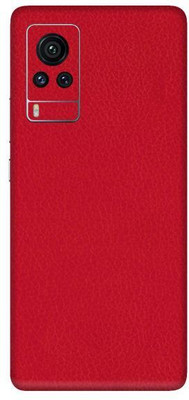 Vcare GadGets Vivo X60 Pro Mobile Skin(Red Leather)