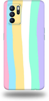 Mclaxa Oppo Reno 6Z Mobile Skin(Fade Rainbow Lines)