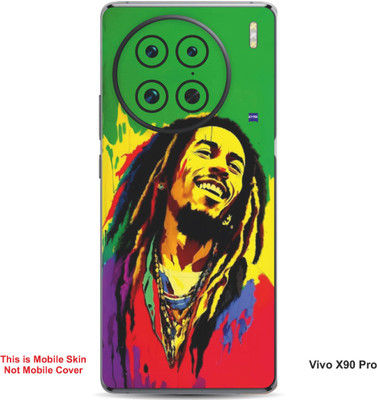 VYBE The Smart Choice Vivo X90 Pro Art Embossed Mobile Skin(Medium Green 17)