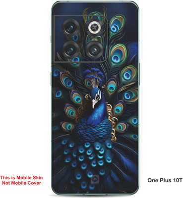 VYBE The Smart Choice One Plus 10T Peacock Embossed Mobile Skin(Chathams Blue 31)