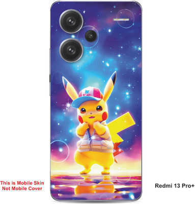 VYBE The Smart Choice Redmi 13 Pro Plus Pikachu Embossed Mobile Skin(Butterfly Blue A1)