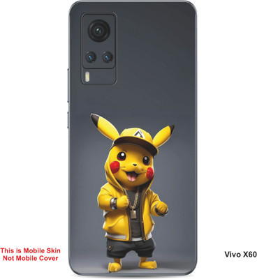 VYBE The Smart Choice Vivo X60 Pokemon Embossed Mobile Skin(Banana Yellow B9)