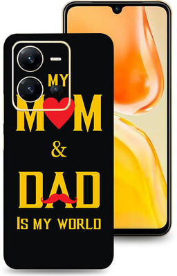 SkinoMania Vivo V25-5G Mobile Skin(Multicolor My Mom&Dad Is My World)
