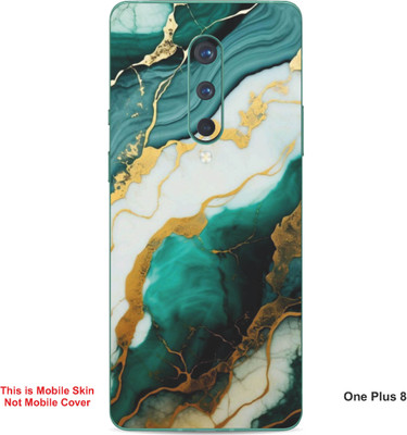VYBE The Smart Choice One Plus 8 Abstract Embossed Mobile Skin(English Walnut A2)