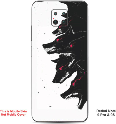 VYBE The Smart Choice Redmi Note 9S Wolf Embossed Mobile Skin(Ceramic White 17)