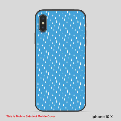 VYBE The Smart Choice iPhone 10X Pattern Mobile Skin(Celestial Blue 5)