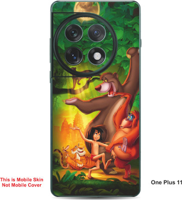 VYBE The Smart Choice One Plus 11 Jungle Book Embossed Mobile Skin(Green Pea 26)