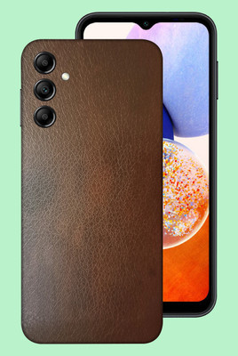 WeCre8 Skin's Samsung Galaxy A14 5G Mobile Skin(Brown Leather Mobile Skin)