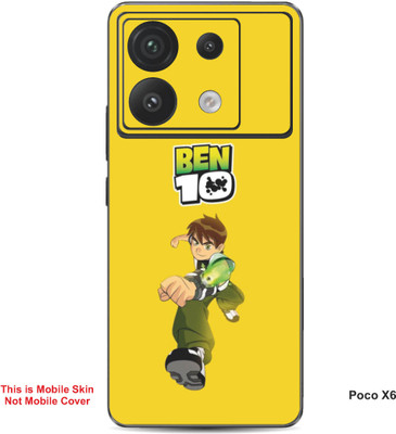 VYBE The Smart Choice Poco X6 Ben 10 Embossed Mobile Skin(Golden Yellow A3)