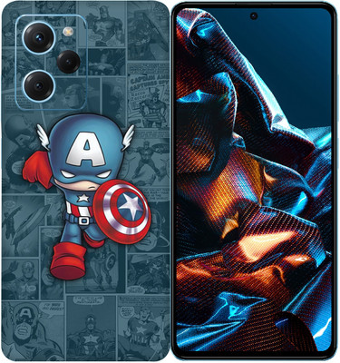 SkinoMania POCO X5 Pro 5G Mobile Skin(Multicolor Captain-Art)