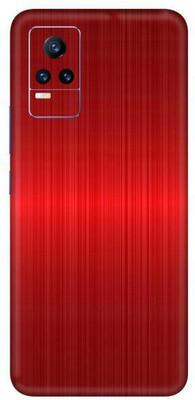Vcare GadGets Vivo Y21e 5 G Mobile Skin(Red Titanium)