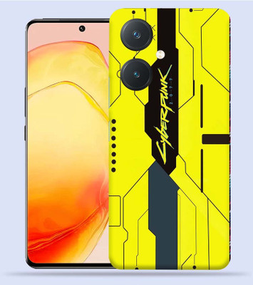 Mclaxa Vivo Y27 4G Yellow Cyber 3 Mobile Skin(Yellow Cyber 3 Skin With Back,Front & Sides Skin)