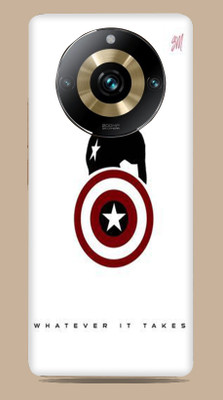 SkinoMania Realme 11 Pro Plus 5G Mobile Skin(-Captain America B&W Multicolor Mobile Skin)