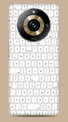SkinoMania Realme 11 Pro Plus 5G Mobile Skin(White keyboard B&W Mobile Skin)
