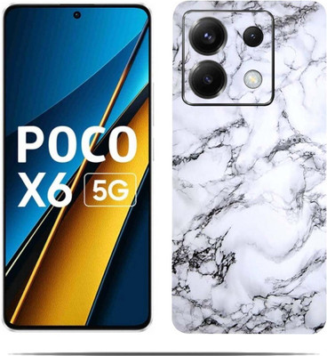 BUGGU POCO X6 5G Mobile Skin(Ultra Super Milky White Skin With HiighQuality MatteFinish_thanks)