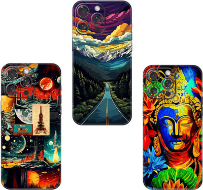 wrap craft APPLE IPHONE 13 PRO MAX COMBO (PACK OF 3) Premium Vinyl BACK Mobile Skin(Multicolor)