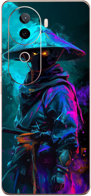 mehra Vivo V40e 5G Dark Japan Ninja 9D Premium Full Back & Side Coverage Theme Mobile Skin(Multicolor)