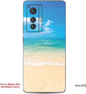 VYBE The Smart Choice Vivo X70 Naturel Mobile Skin(Denim Blue, White 12)