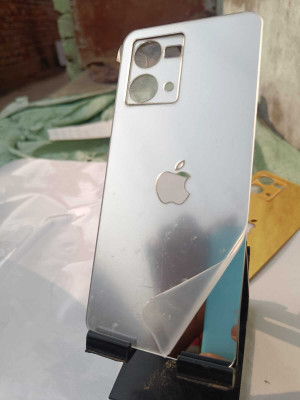 TWUAOP OPPO F21 PRO 4G MIRROR BACK PANNEL ACRYLIC SHEET Mobile Skin(Silver)