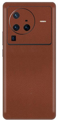Vcare GadGets X80 Pro 5G Leather Brown Back Side Premium Mobile Skin(Leather Brown)