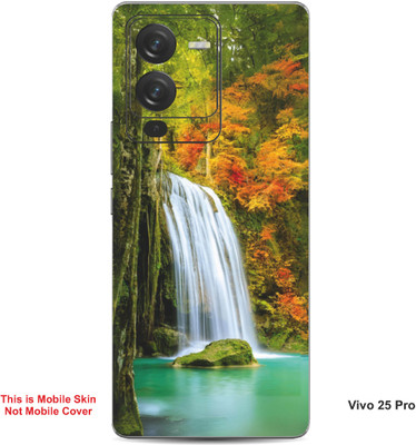 VYBE The Smart Choice Vivo 25 Pro Naturel Mobile Skin(Dirty Orange, Green 1)